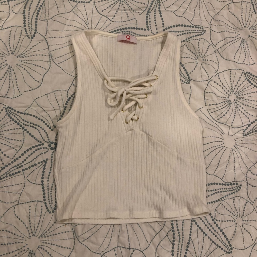 Lace up top